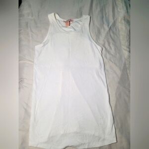 White Sleeveless Tank Top